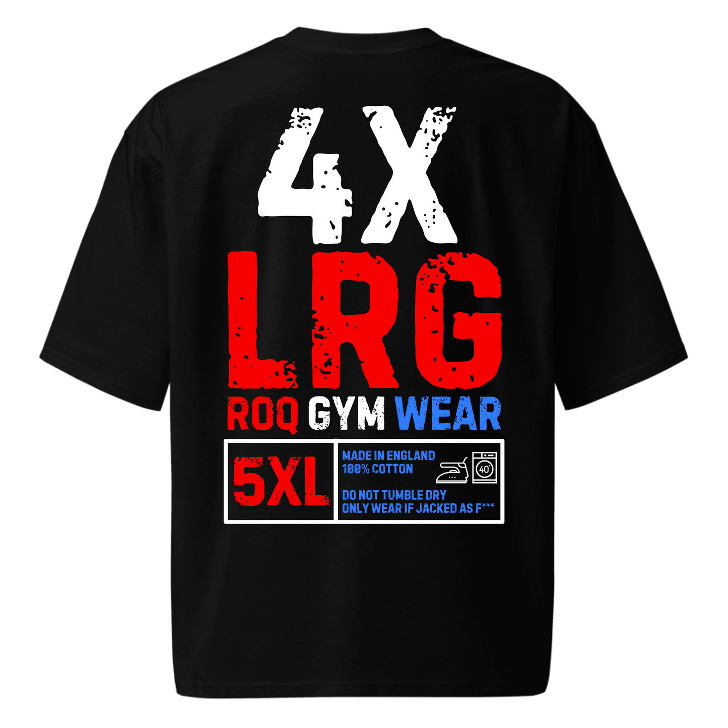 XLRG Oversized Heavyweight T-Shirt - Black