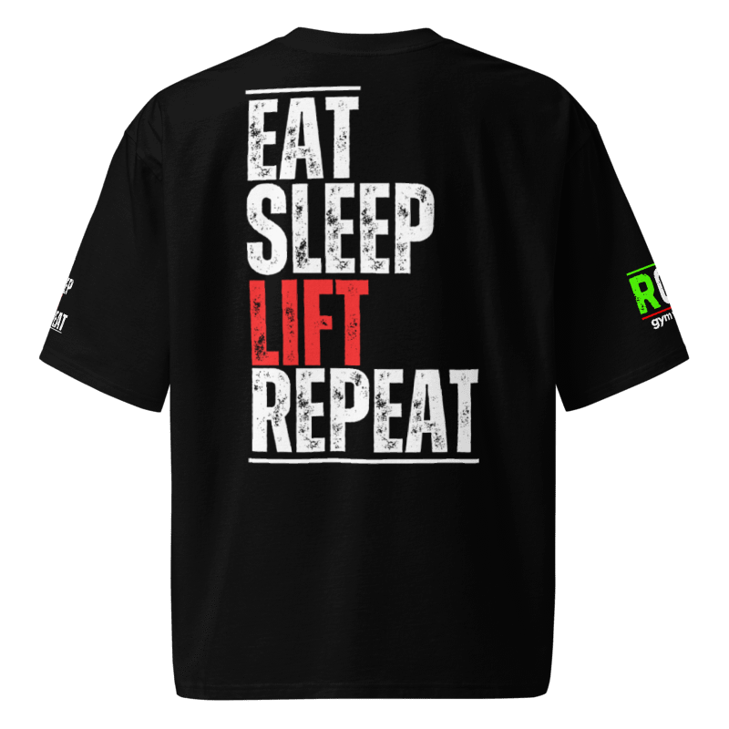 Eat Sleep Lift Repeat T-Shirt - Black