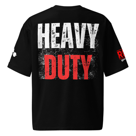 Heavy Duty Oversized Heavyweight T-Shirt - Black