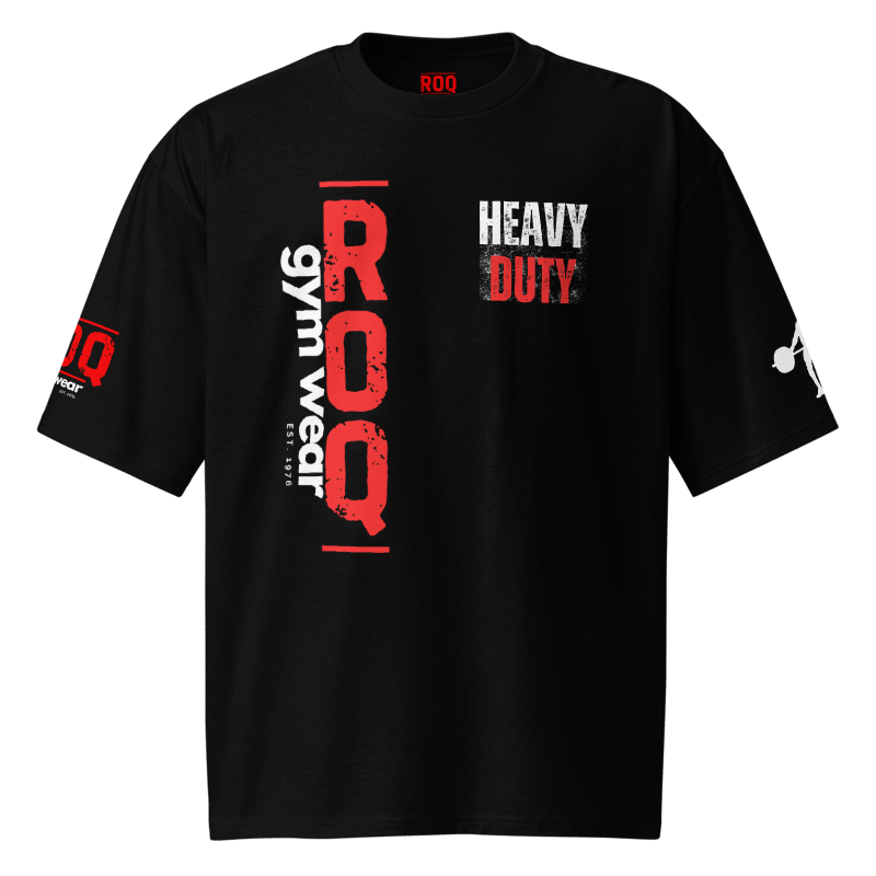 Heavy Duty Oversized Heavyweight T-Shirt - Black