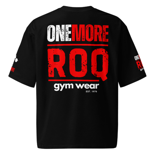 OneMore Red Oversized Heavyweight T-Shirt - Black