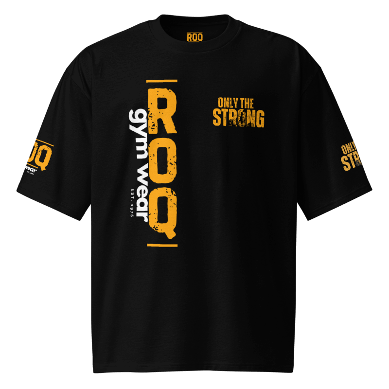 Only The Strong Oversized Heavyweight T-Shirt - Black