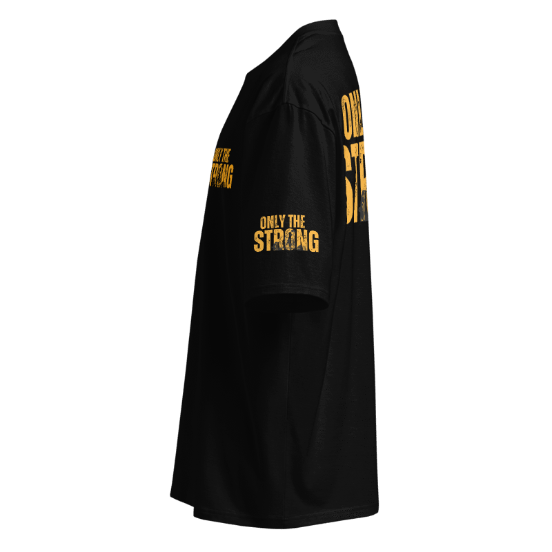 Only The Strong Oversized Heavyweight T-Shirt - Black