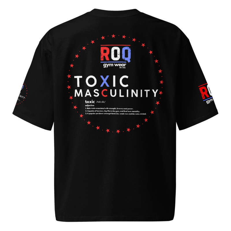 Toxic Masculinity Oversized Heavyweight T-Shirt - Black