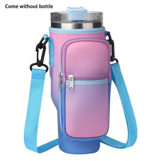 Water Bottle Carrier Bag With Adjustable Strap