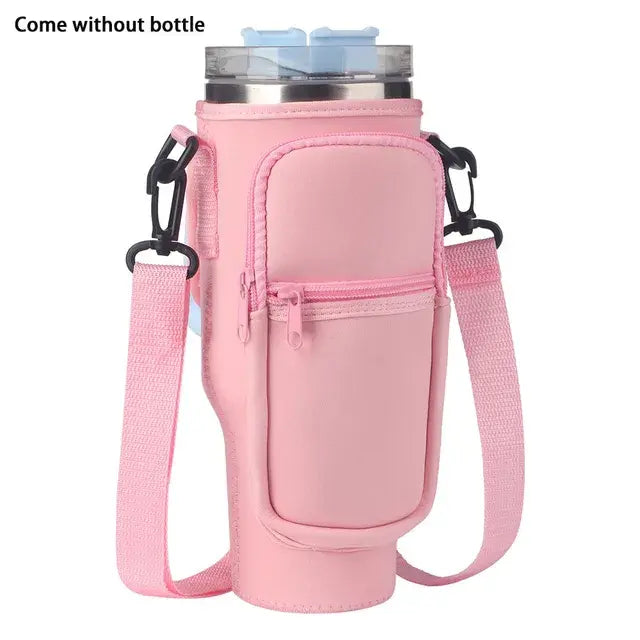 Water Bottle Carrier Bag With Adjustable Strap