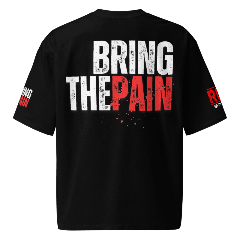 Bring The Pain Oversized Heavyweight T-Shirt - Black