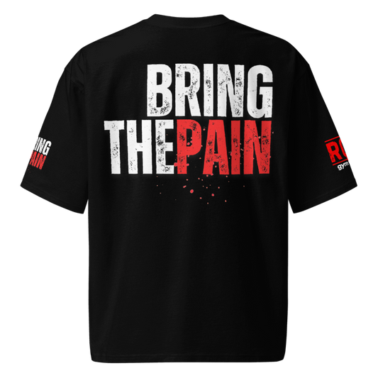 Bring The Pain Oversized Heavyweight T-Shirt - Black