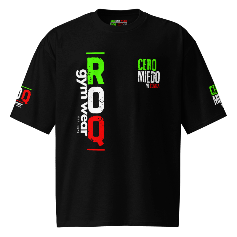 Cero Miedo Oversized Heavyweight T-Shirt - Black